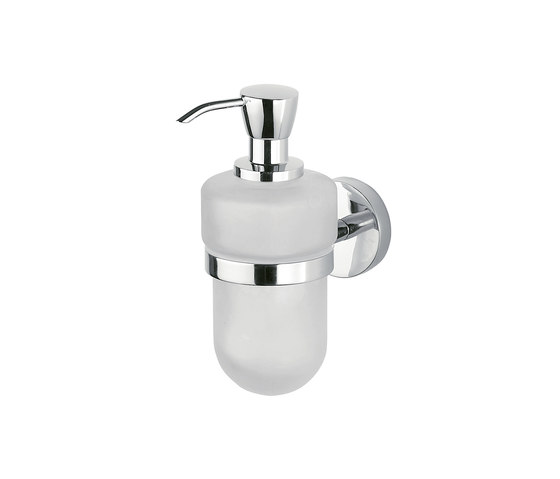 Forum Wall-mounted soap dispenser with satined glass container and ...