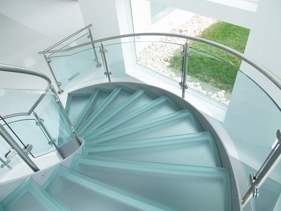 Helical Stairs Glass TWE-622 | Sistemas de escalera | EeStairs