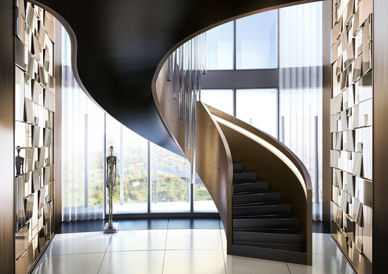 Helical Stairs Wood TWE-666 | Staircase systems | EeStairs