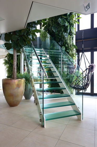 Straight Stairs Glass TRE-635 | Sistemas de escalera | EeStairs