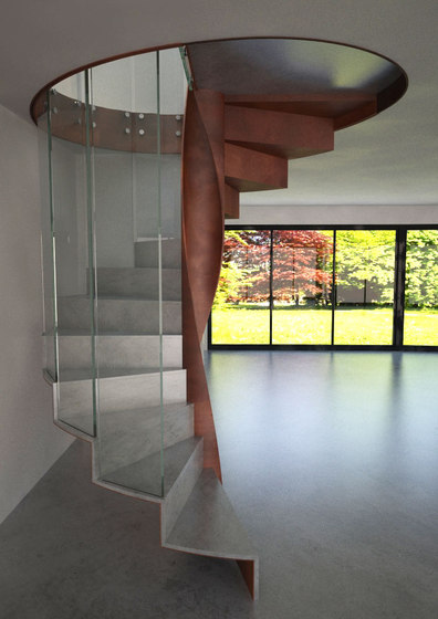 Metal Finishes Spiral | Staircase systems | EeStairs