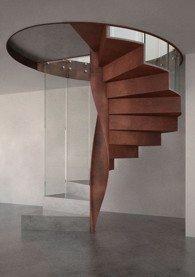 Metal Finishes Spiral | Staircase systems | EeStairs