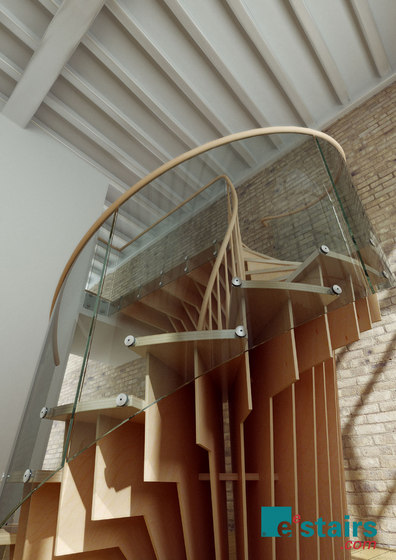 Wood Finishes Radial Layer | Staircase systems | EeStairs