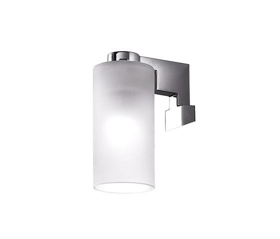 Divo Wall-mounted lamp, behind mirror incandescent lamp included, diffuser in satined glass | Wall lights | Inda
