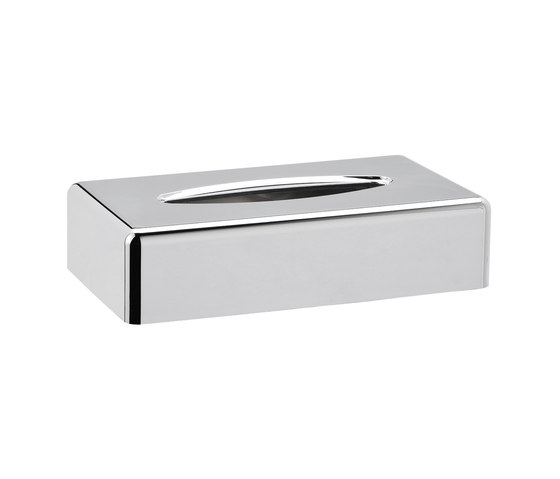 Hotellerie Tabletop kleenex dispenser in chrome ABS | Paper towel dispensers | Inda