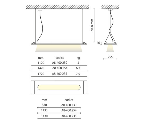 Level Classic direct light suspension | Suspended lights | Aqlus