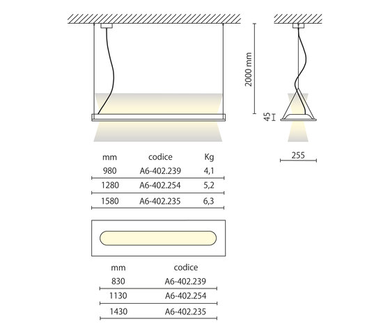 Level 2x Classic direct/indirect light hanging system | Suspended lights | Aqlus