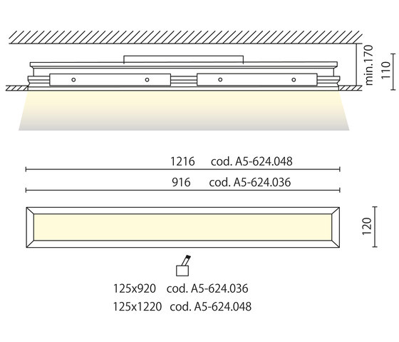 Palace Pro trimless rectangular recessed | Deckeneinbauleuchten | Aqlus
