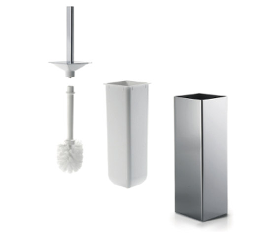 Lea WC-Bürstengarnitur Wand- und Standmodell | Toilettenbürstengarnituren | Inda