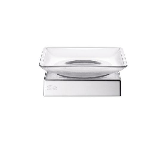 Mito Tabletop soap holder with glass dish | Soap holders / dishes | Inda