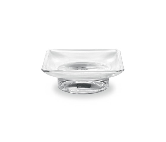 Mito Schale aus transparentem extraklar Glas für Art. A2010N | Seifenhalter | Inda