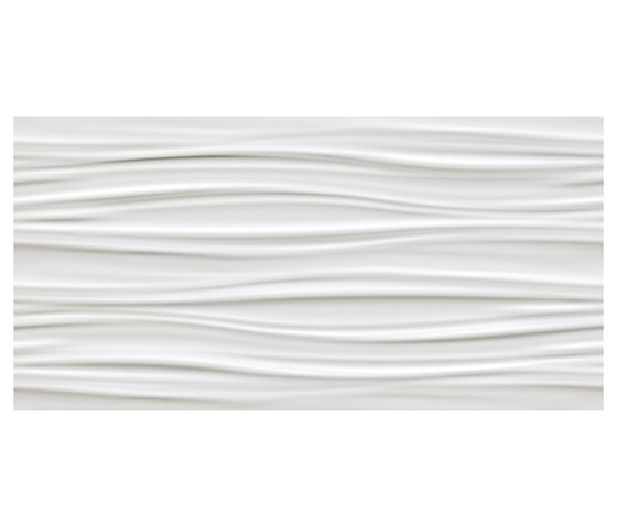 3D Wall Ribbon White Matt | Piastrelle ceramica | Atlas Concorde