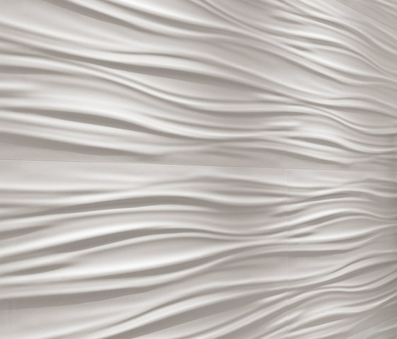 3D Wall Ribbon White Matt | Carrelage céramique | Atlas Concorde