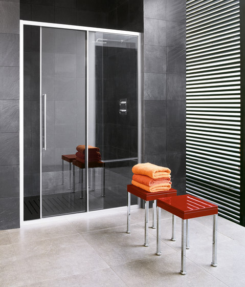 Trendy Design Porta scorrevole per nicchia | Divisori doccia | Inda