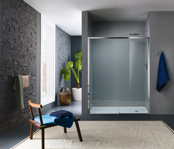 Trendy Design Porte coulissante pour niche | Parois de douches | Inda