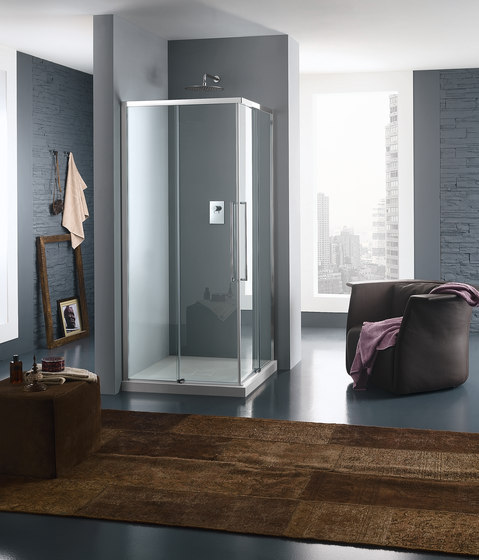 Trendy Design Parete con porta scorrevole | Divisori doccia | Inda