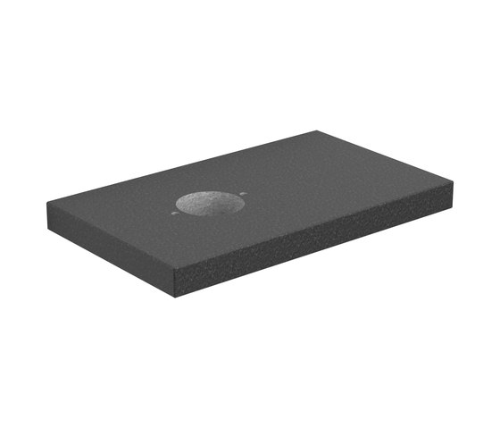 First shelf without tap hole CL/07.38010 | Mineral composite panels | Clou