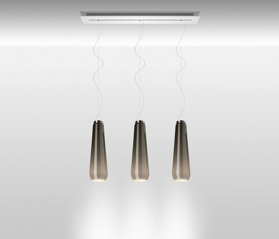 Glass Drop suspension multiple composition | Suspended lights | Diesel with Foscarini
