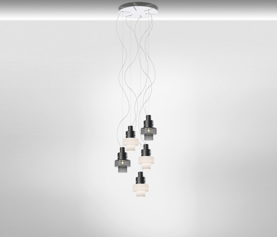 Gask suspension mulitple composition | Suspended lights | Diesel with Foscarini