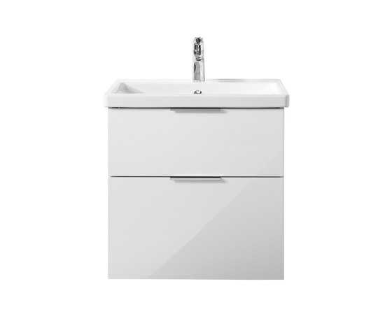Eqio | Ceramic washbasin incl. vanity unit | Mobili lavabo | burgbad