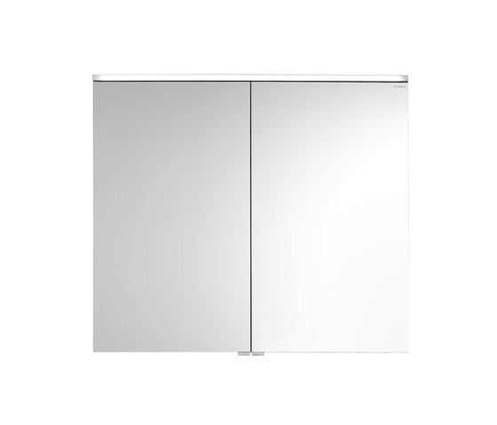 Eqio | Mirror cabinet with horizontal LED-lighting | Armadietti specchio | burgbad