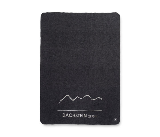 Dachstein Jacquard blanket anthracite | Coperte | Steiner1888