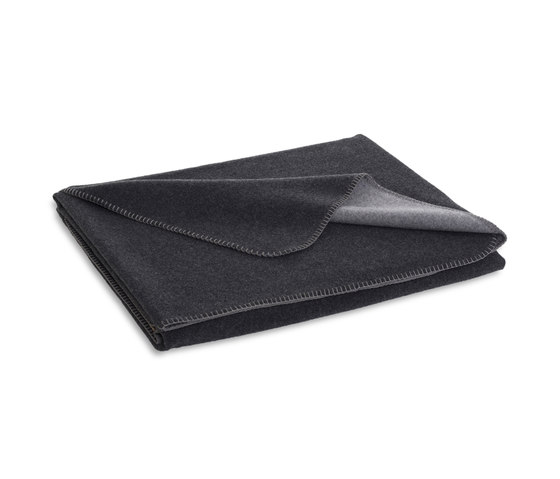 Luisa Double blankets graphite/anthracite | Plaids | Steiner1888
