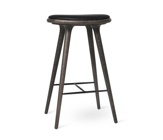 High Stool - Sirka Grey Stained Oak - 74 cm | Bar stools | Mater
