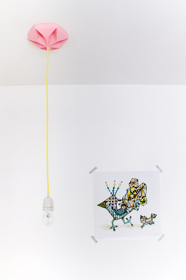 Kroonuppe Ceilingrose - Pink | Deckenleuchten | Studio Snowpuppe