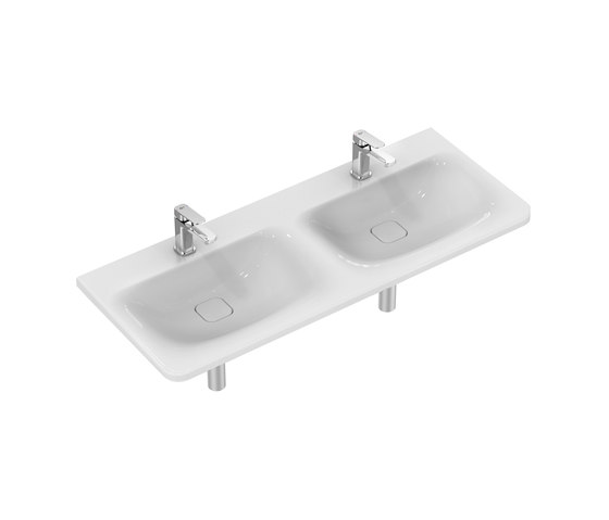 Tonic II Möbel-Doppelwaschtisch 1215mm, inkl. IdealFlow | Wash basins | Ideal Standard