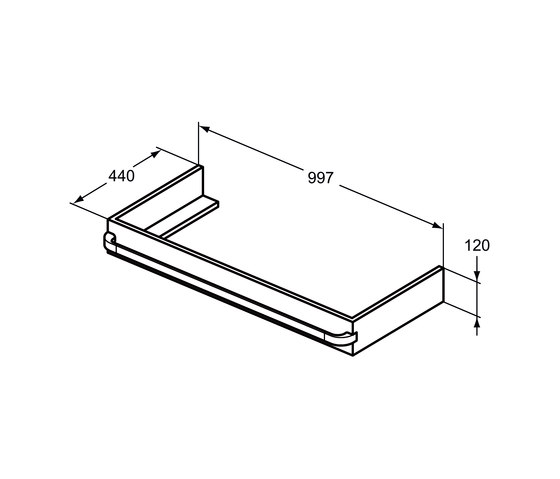 Tonic II Konsolenträger 1000 mm | Muebles de baño | Ideal Standard
