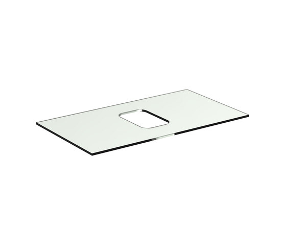 Tonic II Glaskonsole 800mm für Schale, symmetrisch | Glas Platten | Ideal Standard