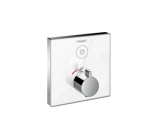 hansgrohe ShowerSelect Glas Thermostatic mixer for concealed installation for 1 outlet | Shower controls | Hansgrohe