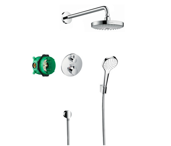 hansgrohe Set de ducha empotrado Croma Select S / Ecostat S | Grifería para duchas | Hansgrohe