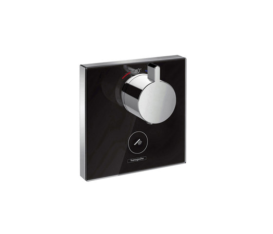 hansgrohe ShowerSelect ShowerSelect glass termostato de gran caudal con llave de paso y una salida libre empotrado | Grifería para duchas | Hansgrohe