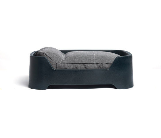 Dog’s Palace Small Dark Grey with granite cushion | Hundebetten | Wildspirit