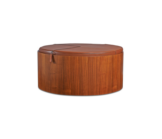 Stoll 90 – Walnut Stained with camel calf leather cushion | Storage boxes | Wildspirit