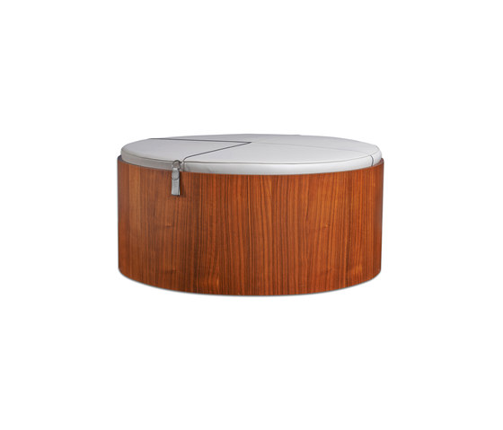 Stoll 90 – Walnut Stained with ivory calf leather cushion | Contenitori / Scatole | Wildspirit