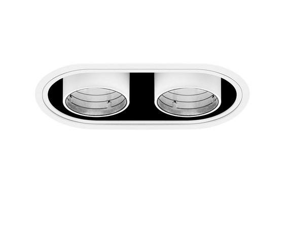 Yori round 2x 95 with bezel | Recessed ceiling lights | Reggiani Illuminazione