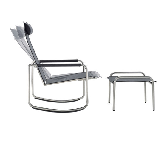Jardin Rocking Deck Chair and Footstool | Sillones | solpuri