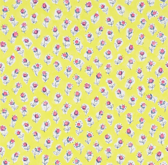 Around The World  Wallpaper | Daisy Patch - Lemongrass | Wall coverings / wallpapers | Designers Guild