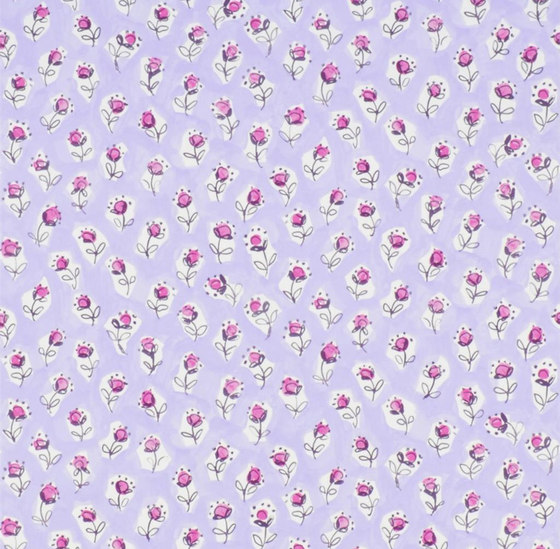 Around The World  Wallpaper | Daisy Patch - Lavender | Wall coverings / wallpapers | Designers Guild