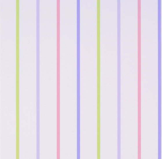 Around The World Wallpaper | Rainbow Stripe - Lilac | Wandbeläge / Tapeten | Designers Guild