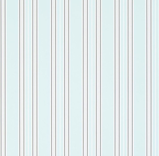 Brera Wallpaper | Pinstripe - Aqua | Wandbeläge / Tapeten | Designers Guild
