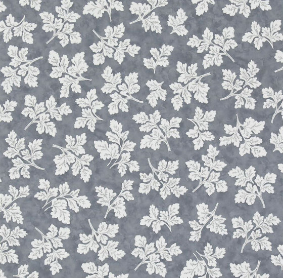 Brera Wallpaper | Meadow Leaf - Graphite | Wall coverings / wallpapers | Designers Guild