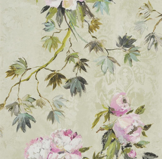 Caprifoglio  Wallpaper | Floreale - Natural | Tejidos decorativos | Designers Guild
