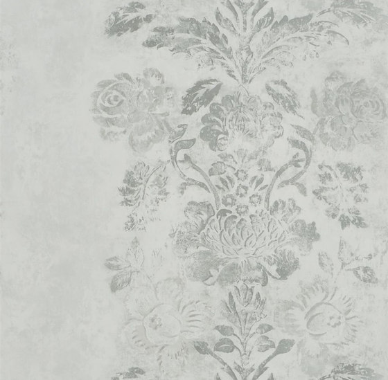 Caprifoglio  Wallpaper | Damasco - Silver | Dekorstoffe | Designers Guild