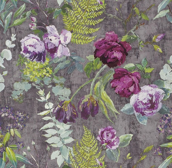Caprifoglio  Wallpaper | Tulipani - Amethyst | Tessuti decorative | Designers Guild
