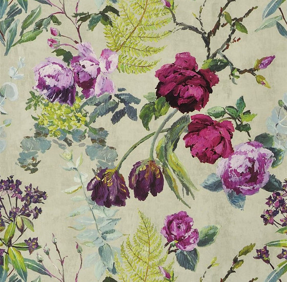 Caprifoglio  Wallpaper | Tulipani - Linen | Drapery fabrics | Designers Guild