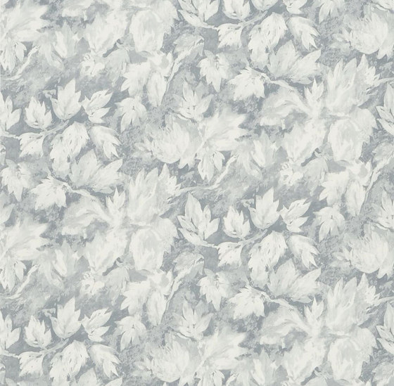 Caprifoglio  Wallpaper | Fresco Leaf - Graphite | Drapery fabrics | Designers Guild